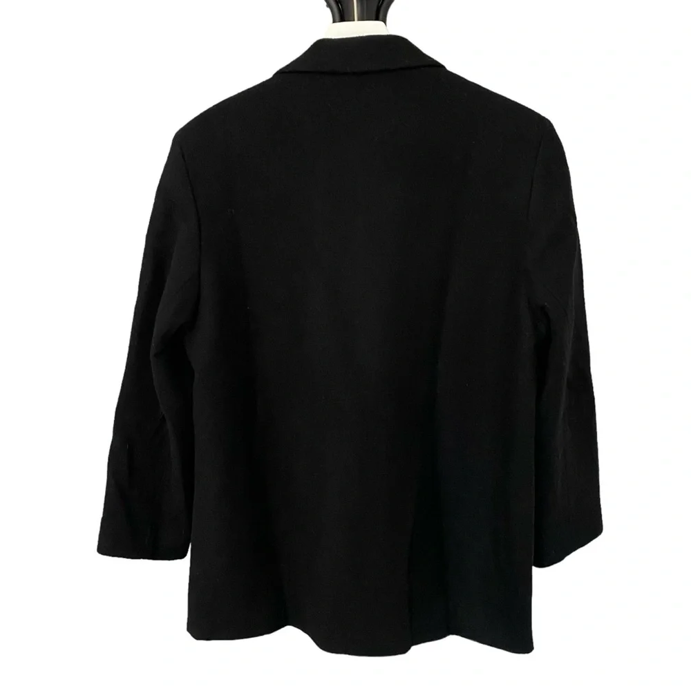 Vintage Braebrook 100% Wool Blazer Black Women’s Size 14P
